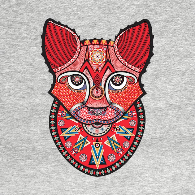 Sweet mandala cat by nataliapires